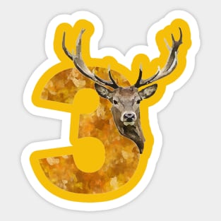 Stag No.3 Sticker